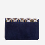 The Nampula Navy Blue Glitter Leather Handbag
