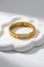 Maxine Waterproof Link Chain Crystal Bracelet - Che Cose Belle