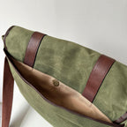 Maxwell Waxed Canvas Messenger Bag - 16” Laptop - Classic - Che Cose Belle