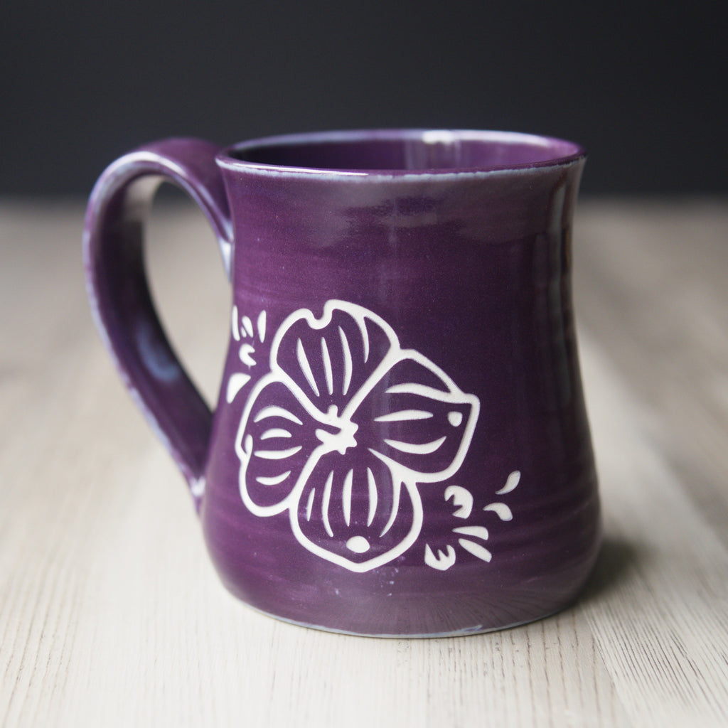 Dogwood Flower Mug - Hearth Collection Handmade Pottery