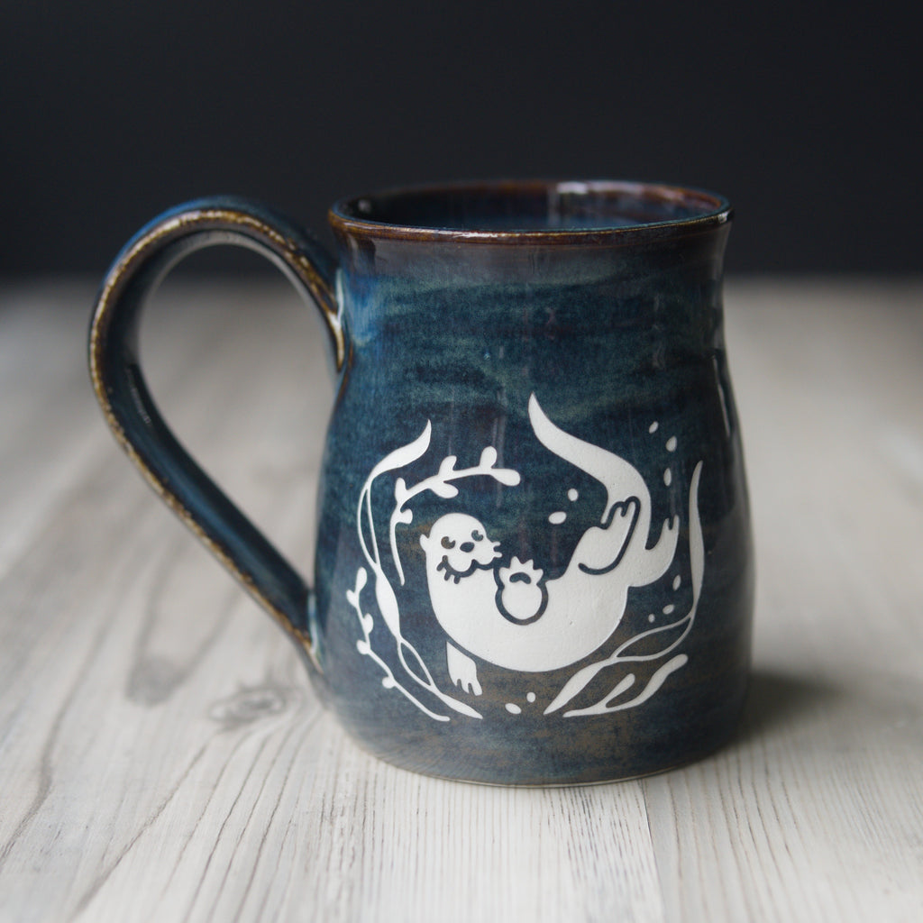 River Otter Mug - Hearth Collection Handmade Pottery