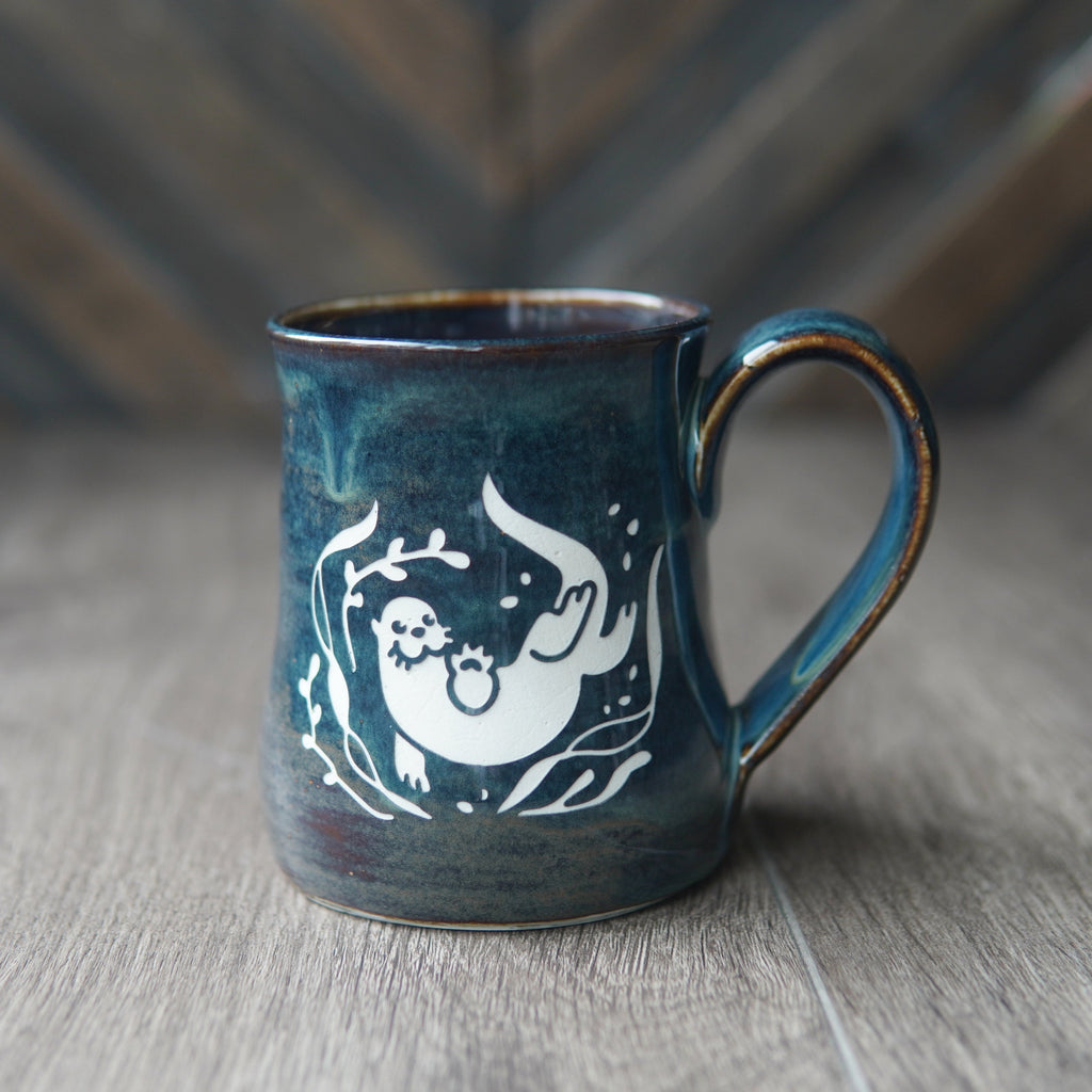 River Otter Mug - Hearth Collection Handmade Pottery