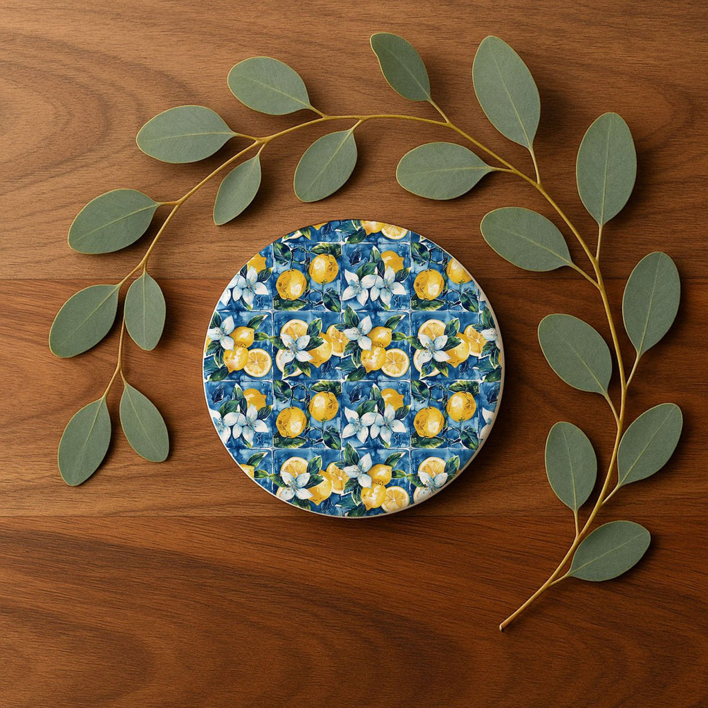 Mediterranean Lemon Coasters - Che Cose Belle