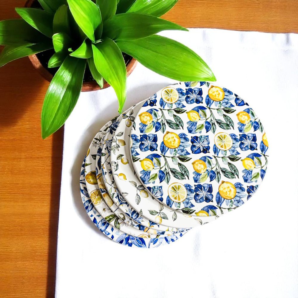 Mediterranean Lemon Coasters - Che Cose Belle
