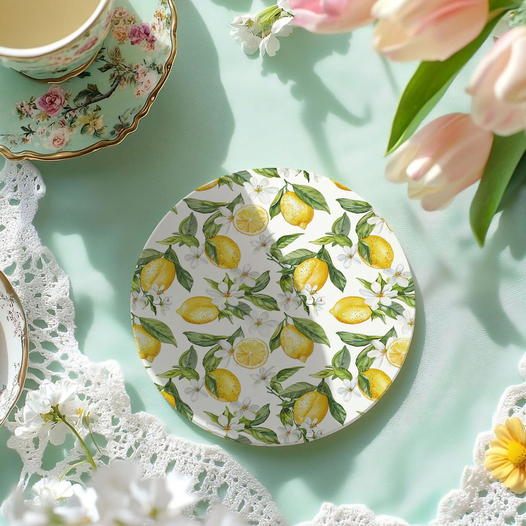 Mediterranean Lemon Coasters - Che Cose Belle