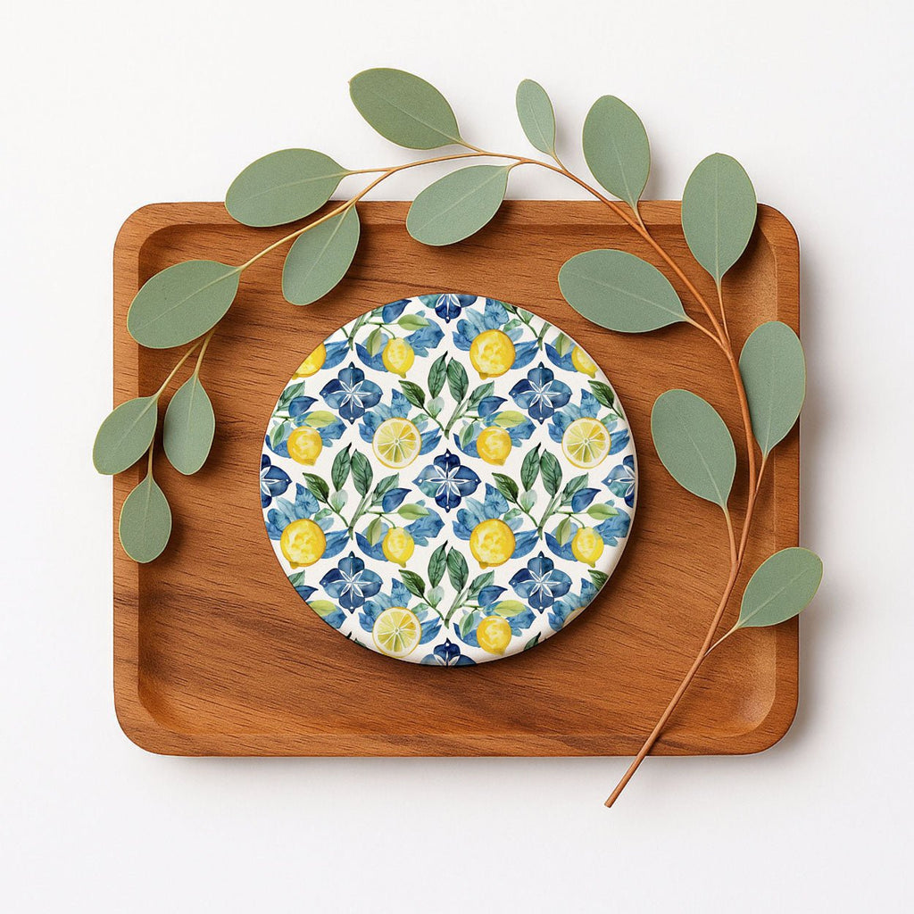 Mediterranean Lemon Coasters - Che Cose Belle