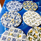 Mediterranean Lemon Coasters - Che Cose Belle