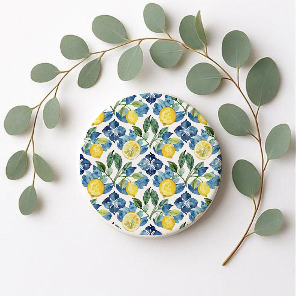 Mediterranean Lemon Coasters - Che Cose Belle