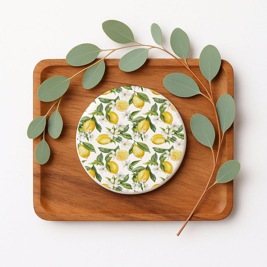 Mediterranean Lemon Coasters - Che Cose Belle