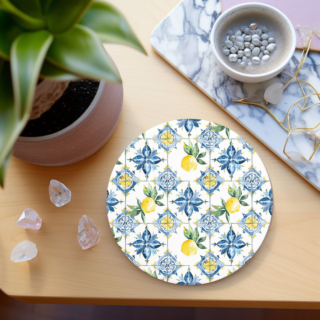 Mediterranean Lemon Coasters - Che Cose Belle