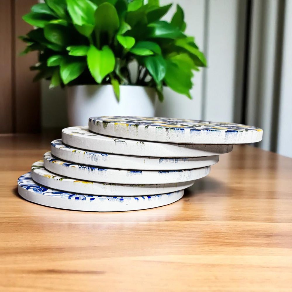 Mediterranean Lemon Coasters - Che Cose Belle
