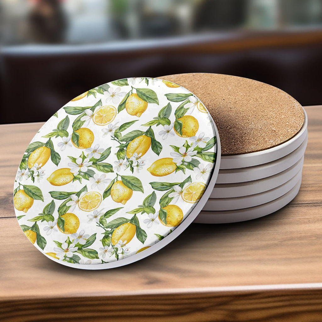 Mediterranean Lemon Coasters - Che Cose Belle