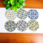Mediterranean Lemon Coasters - Che Cose Belle