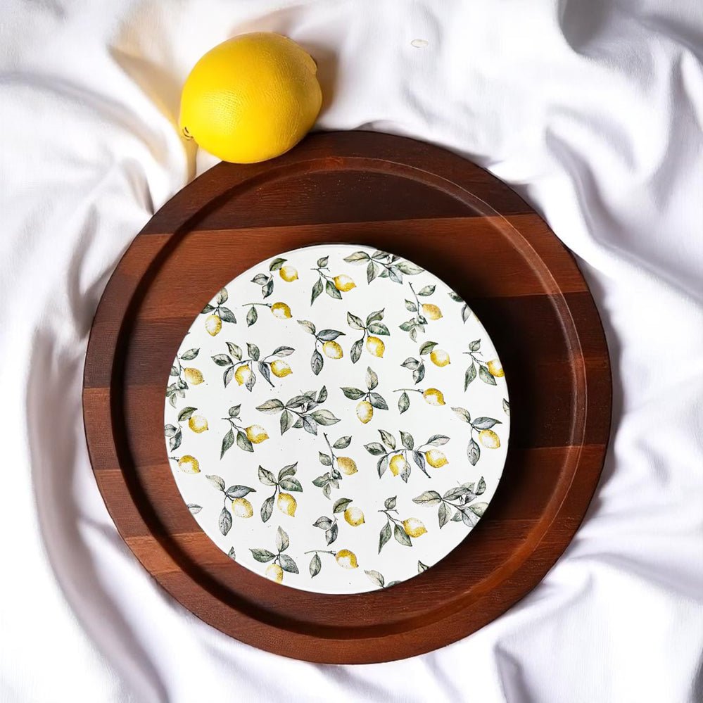 Mediterranean Lemon Coasters - Che Cose Belle