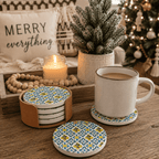 Mediterranean Lemon Coasters - Che Cose Belle