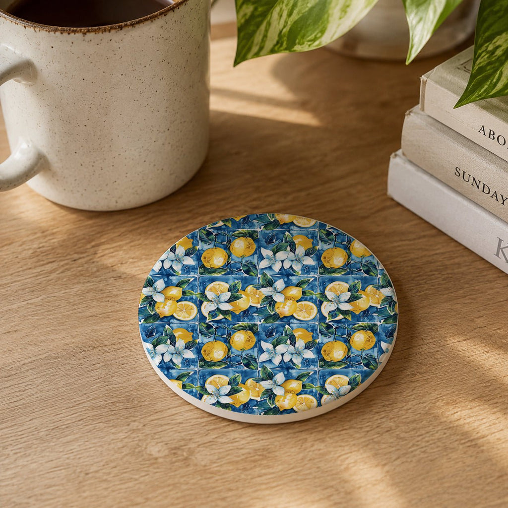 Mediterranean Lemon Coasters - Che Cose Belle