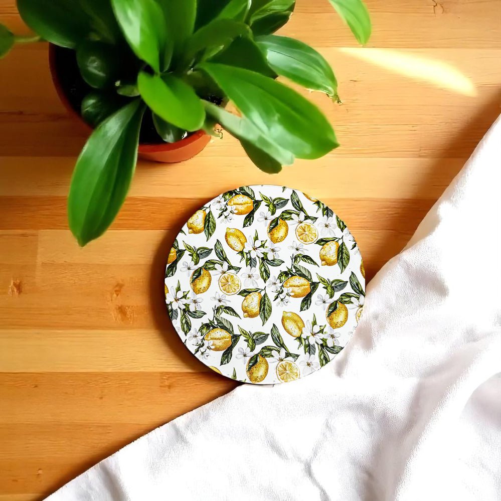 Mediterranean Lemon Coasters - Che Cose Belle