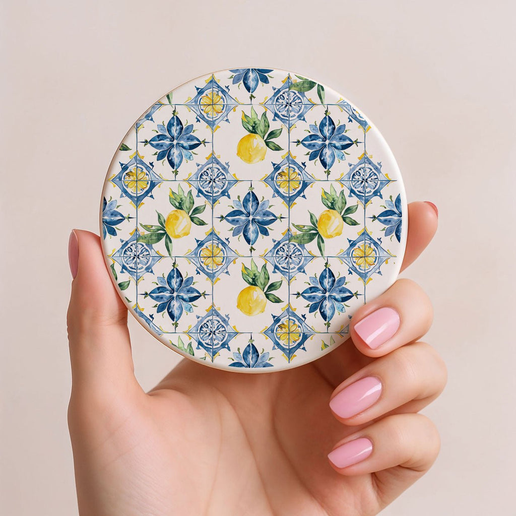 Mediterranean Lemon Coasters - Che Cose Belle