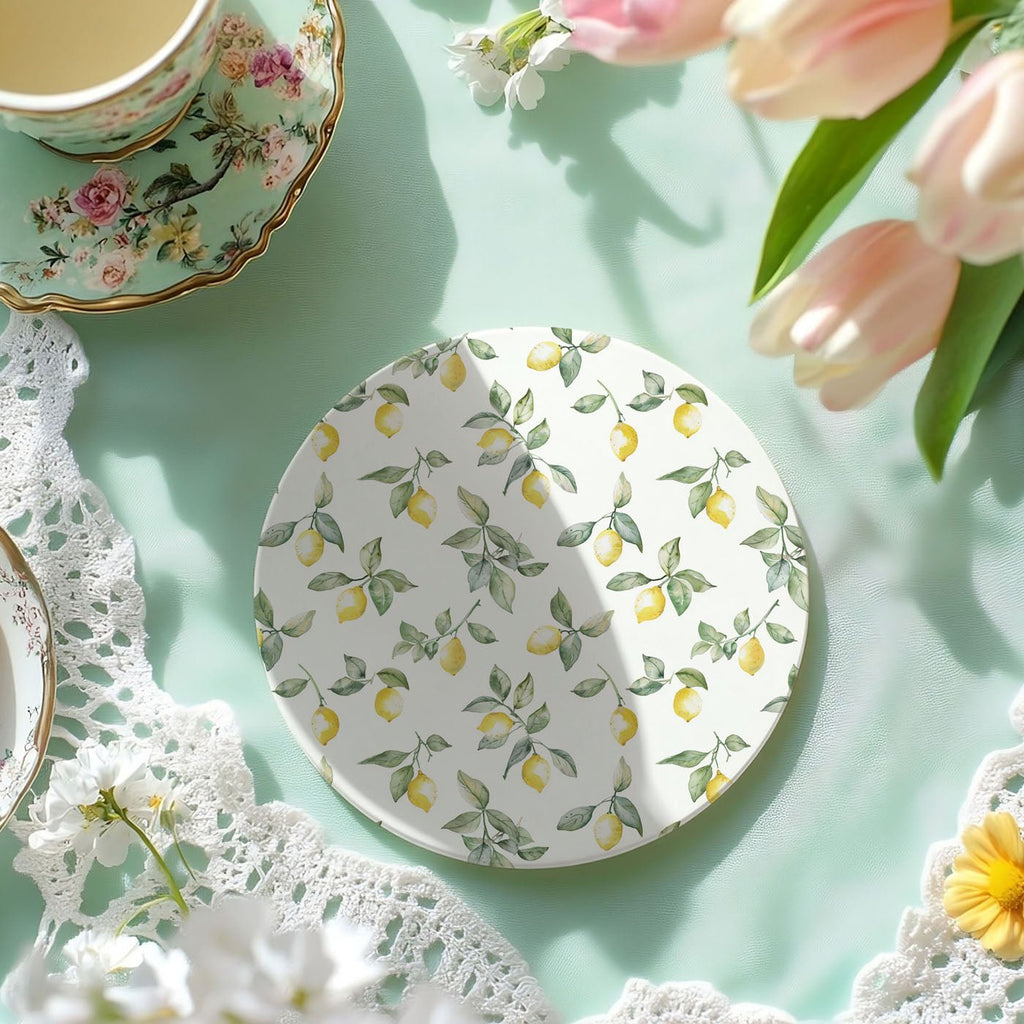 Mediterranean Lemon Coasters - Che Cose Belle