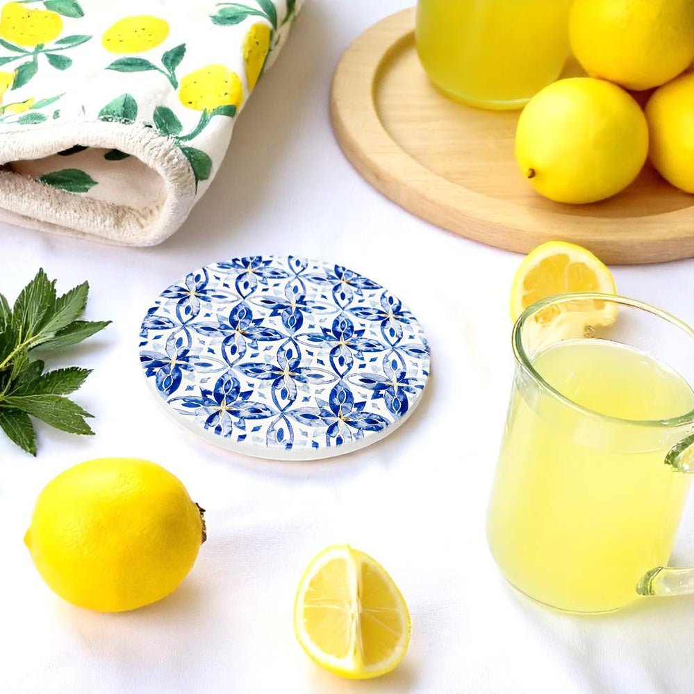 Mediterranean Lemon Coasters - Che Cose Belle