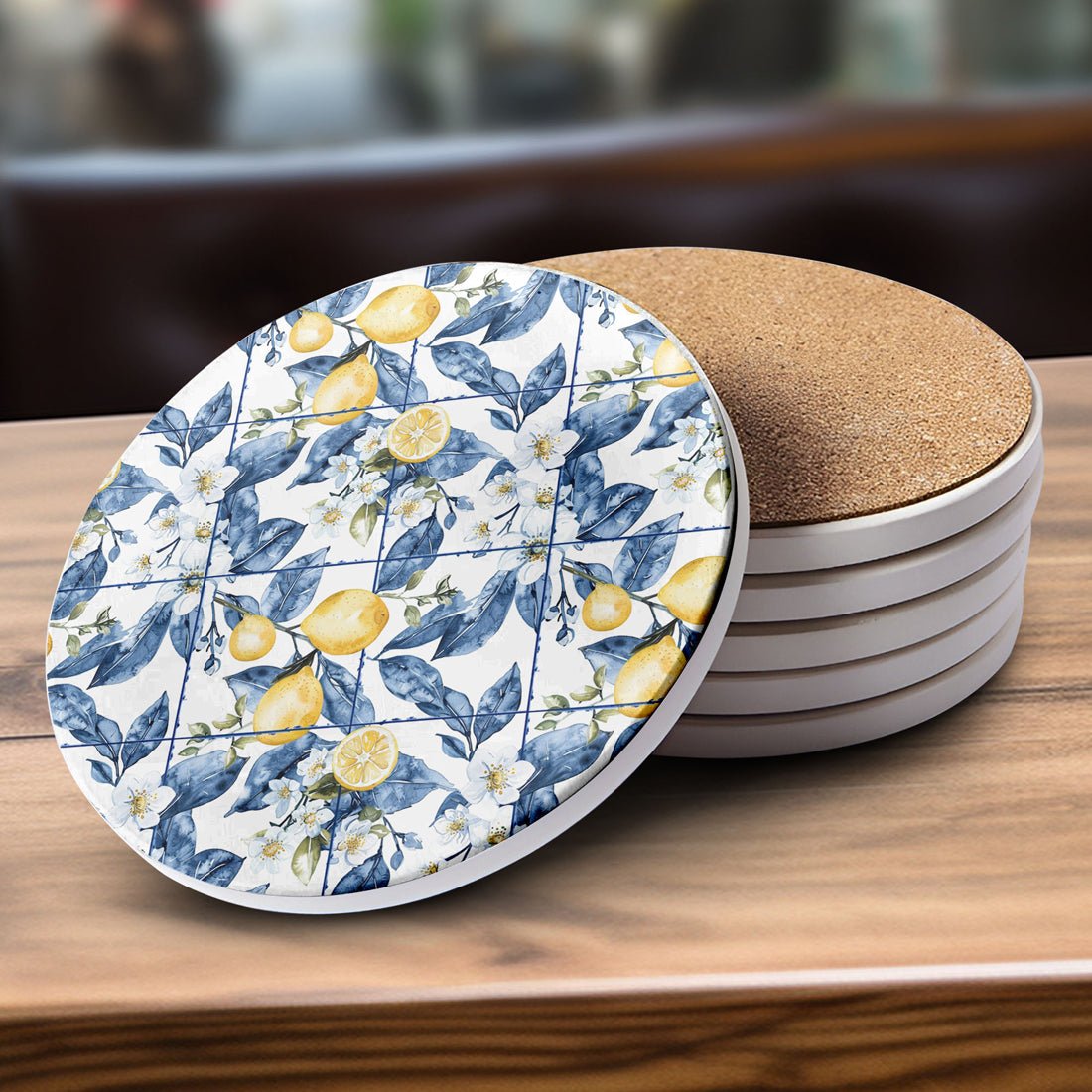 Mediterranean Lemon Coasters - Che Cose Belle