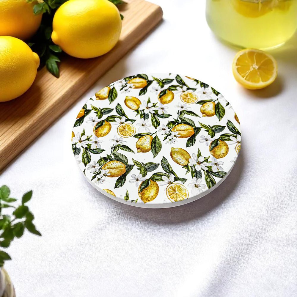 Mediterranean Lemon Coasters - Che Cose Belle