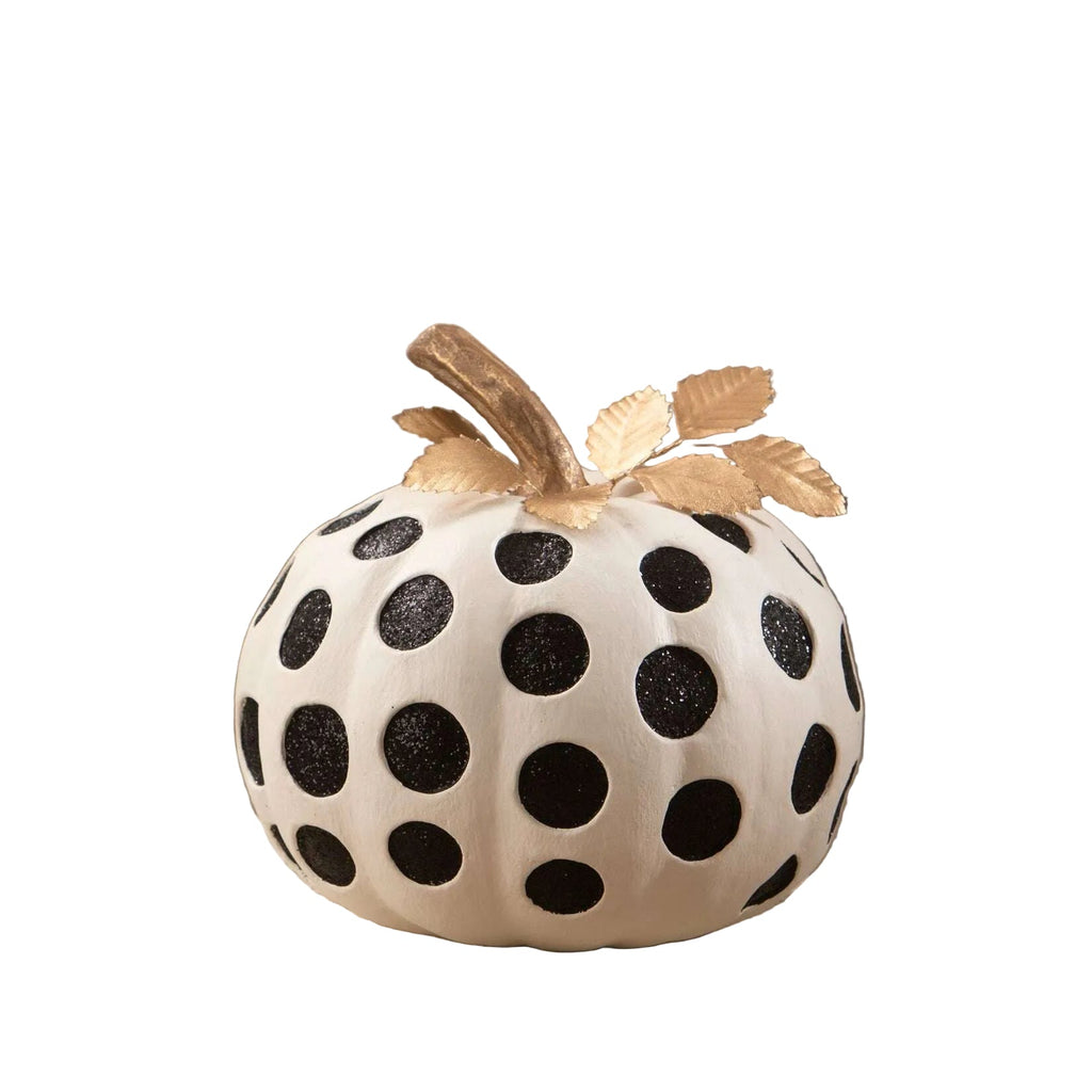Medium Dottie Blanc Pumpkin | Halloween Decor | Bethany Lowe