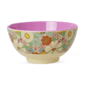 Medium Melamine Bowl - Flower Power Print - 23.7oz - Che Cose Belle