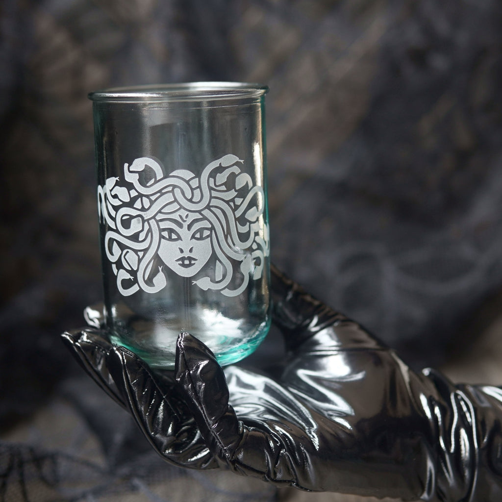 Medusa Rustic Recycled Glass Tumbler - Che Cose Belle