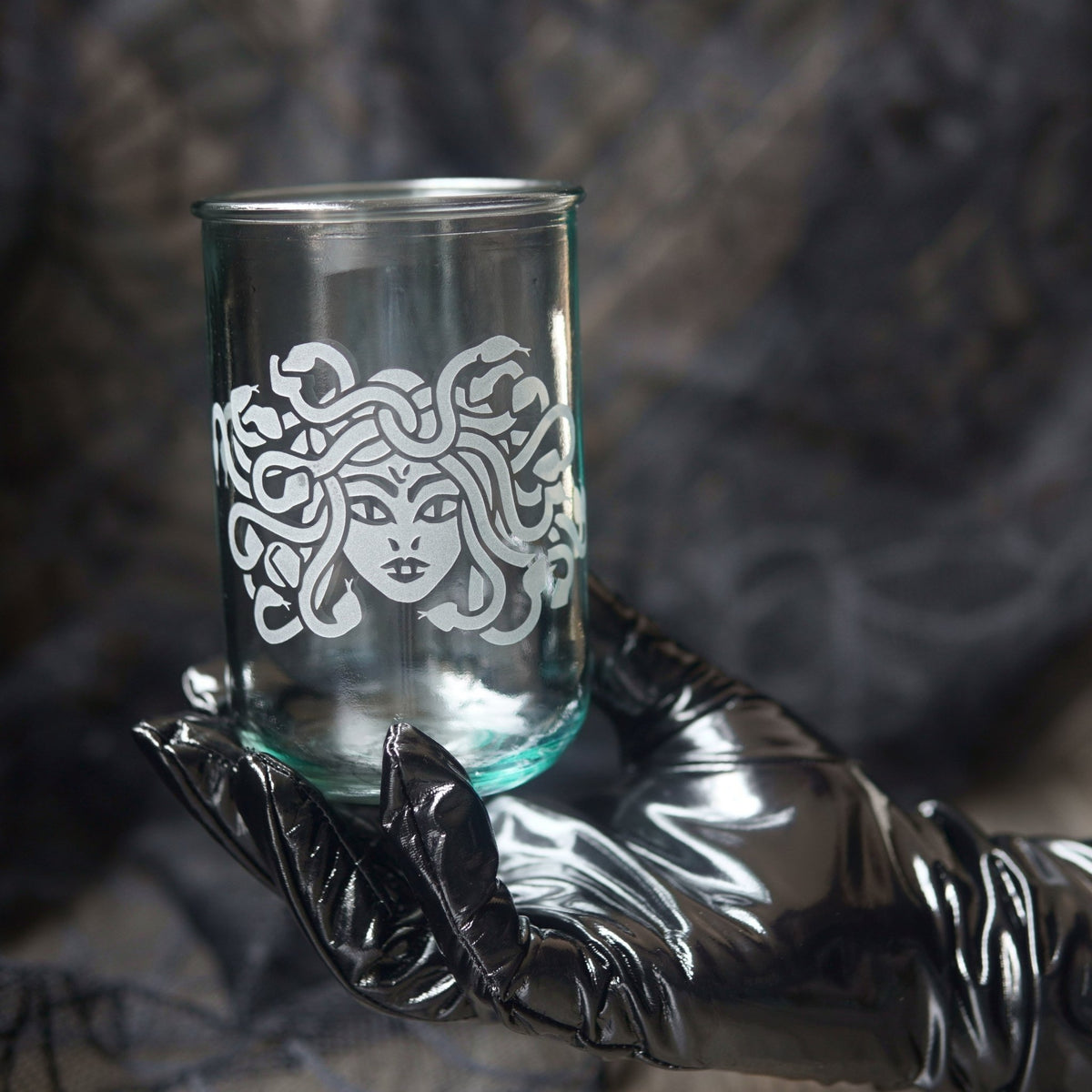 Medusa Rustic Recycled Glass Tumbler - Che Cose Belle
