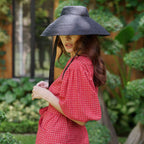 MEGHAN Gingham Hemp Midi Dress In Scarlet Red - Che Cose Belle