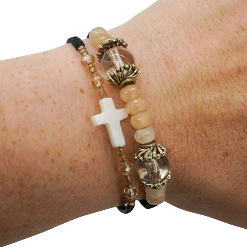 Memory Wire Bracelet Set | 2 Pack | One Size Fits All | Knots Bout U2 - Che Cose Belle