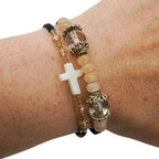 Memory Wire Bracelet Set | 2 Pack | One Size Fits All | Knots Bout U2 - Che Cose Belle