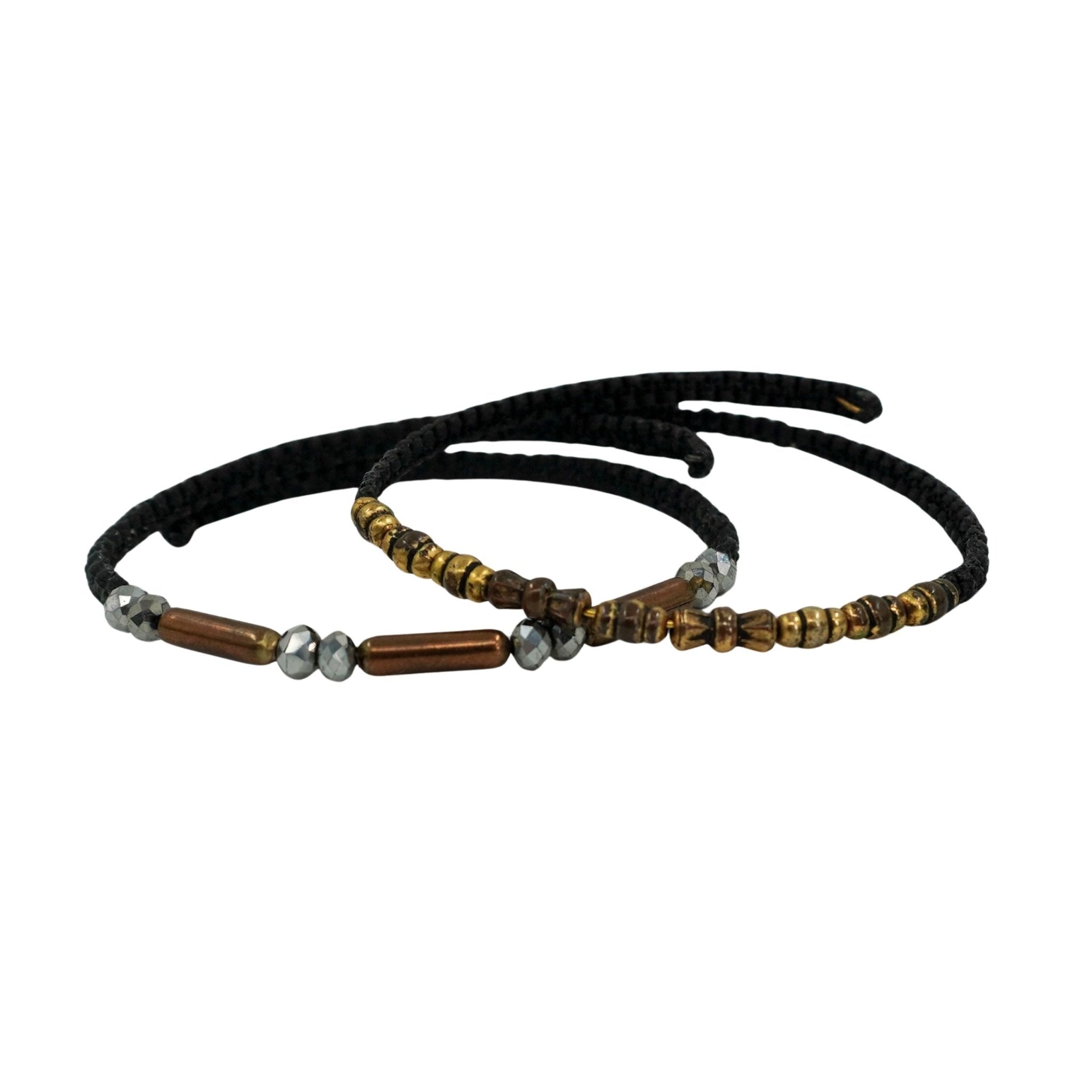 Memory Wire Bracelet Set | 2 Pack | One Size Fits All | Knots Bout U2 - Che Cose Belle
