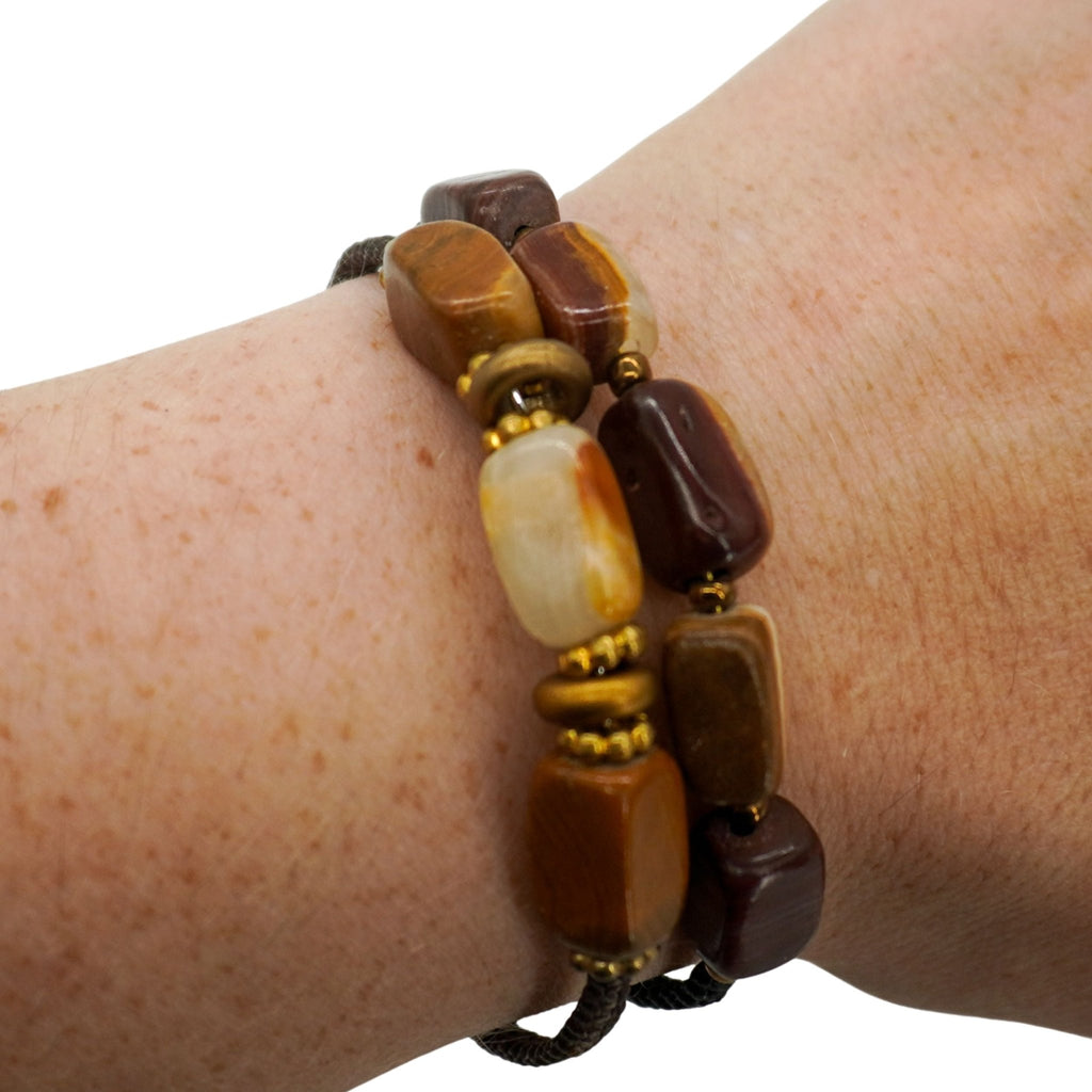 Memory Wire Bracelet Set | 2 Pack | One Size Fits All | Knots Bout U2 - Che Cose Belle