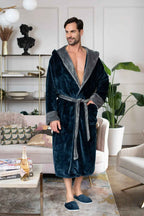 Men’s Robe with Hood – Ultra-Soft Plush Comfort for Everyday Use