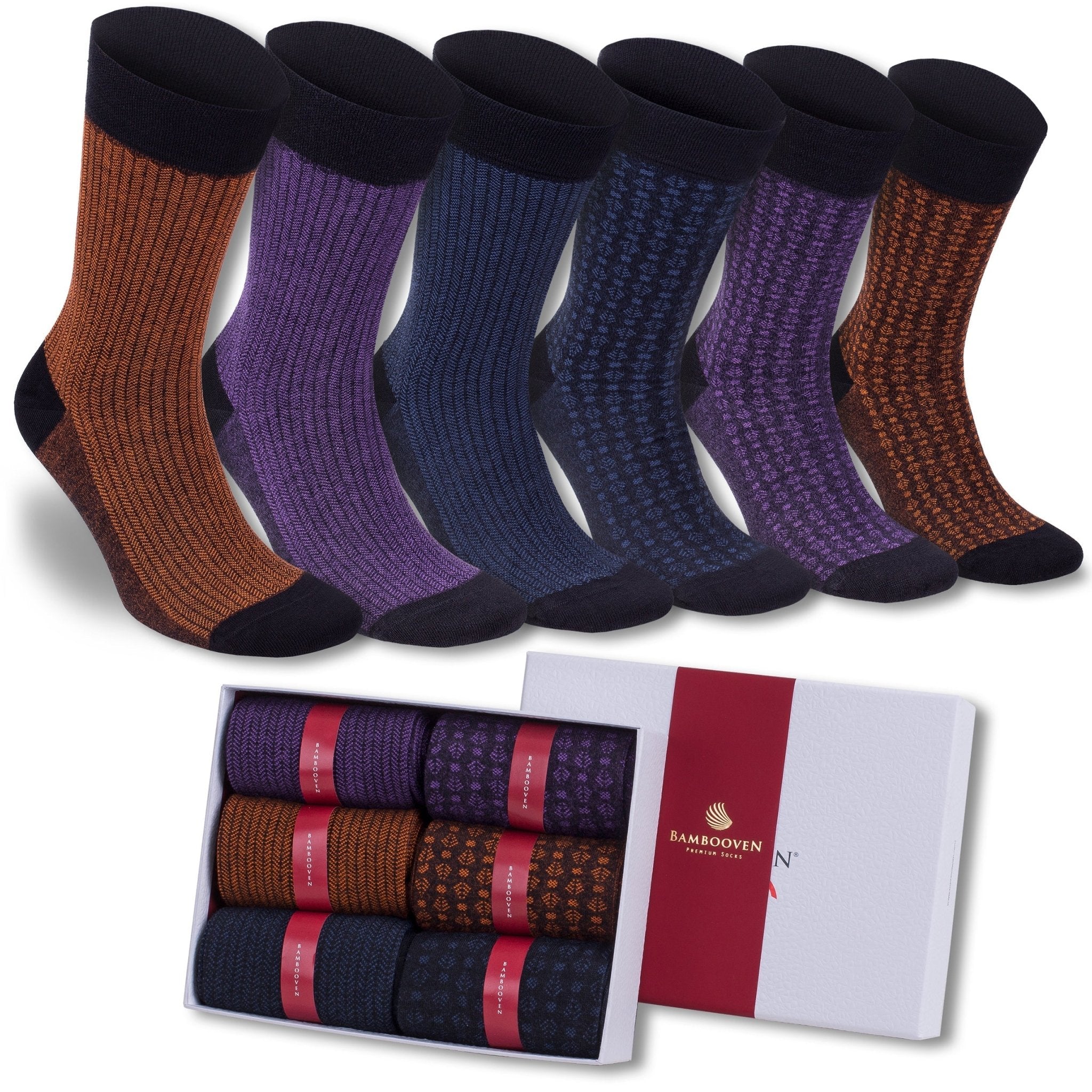 Men’s Bamboo Dress & Trouser Socks 6 - Pack - 626 - Che Cose Belle