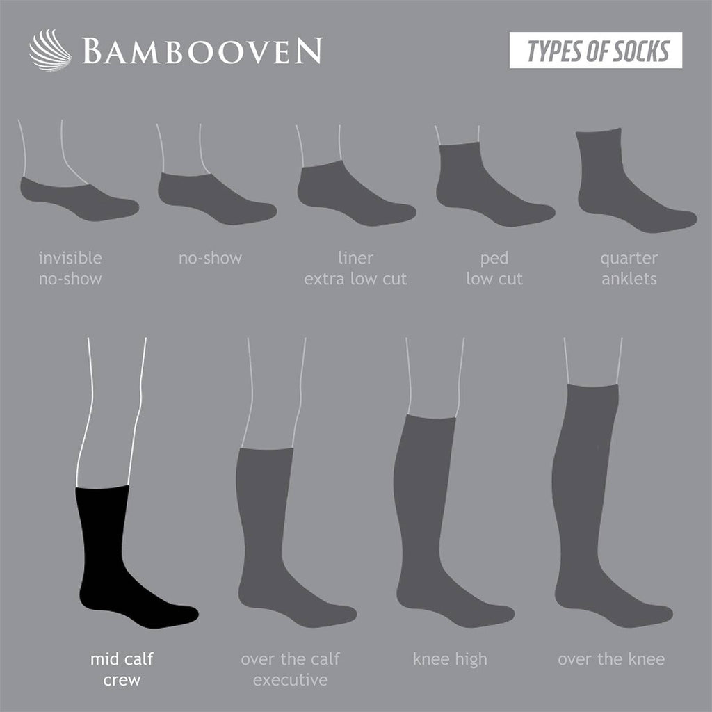 Men’s Bamboo Lightweight Dress & Trouser Socks – 8 - Pack | Odor - Free, Breathable, Premium Comfort - 543 - Che Cose Belle
