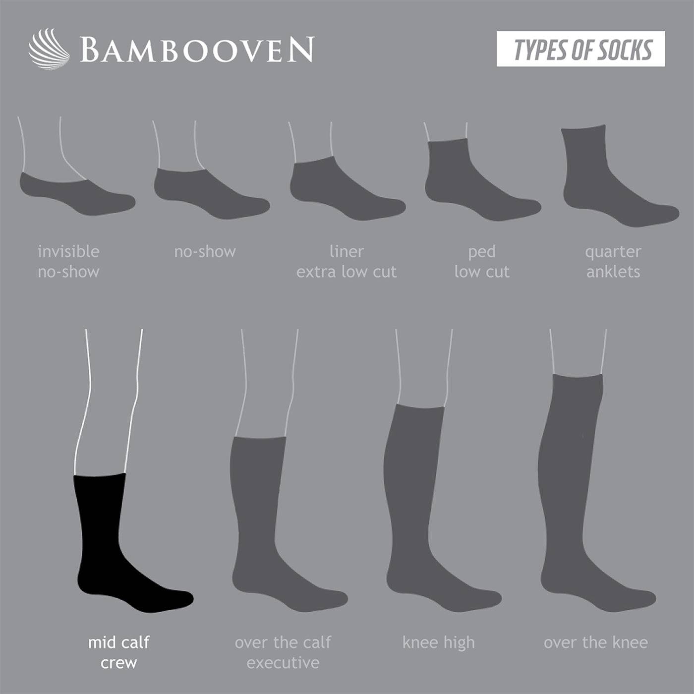 Men’s Bamboo Lightweight Dress & Trouser Socks – 8 - Pack | Odor - Free, Breathable, Premium Comfort - 543 - Che Cose Belle
