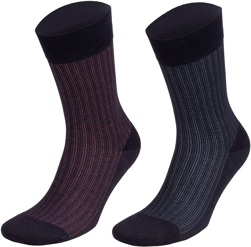 Men’s Bamboo Lightweight Dress & Trouser Socks – 8 - Pack | Odor - Free, Breathable, Premium Comfort - 543 - Che Cose Belle