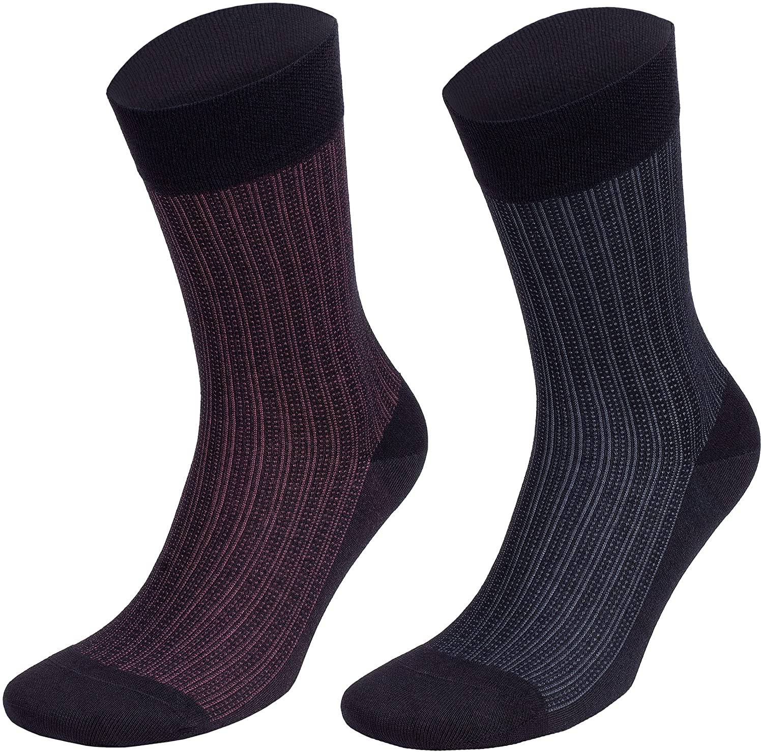 Men’s Bamboo Lightweight Dress & Trouser Socks – 8 - Pack | Odor - Free, Breathable, Premium Comfort - 543 - Che Cose Belle