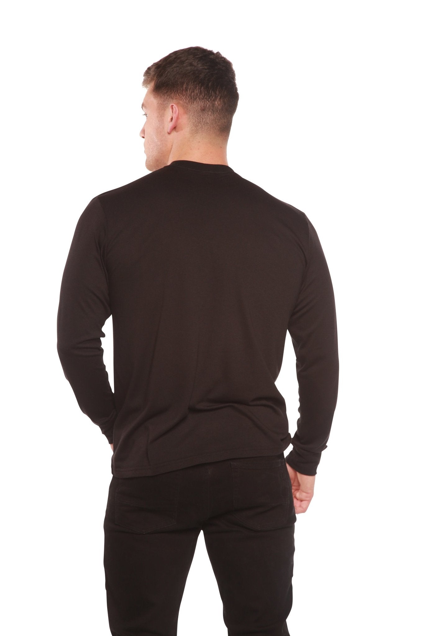 Men's Bamboo Viscose/Organic Cotton Long Sleeve T-Shirt - Che Cose Belle
