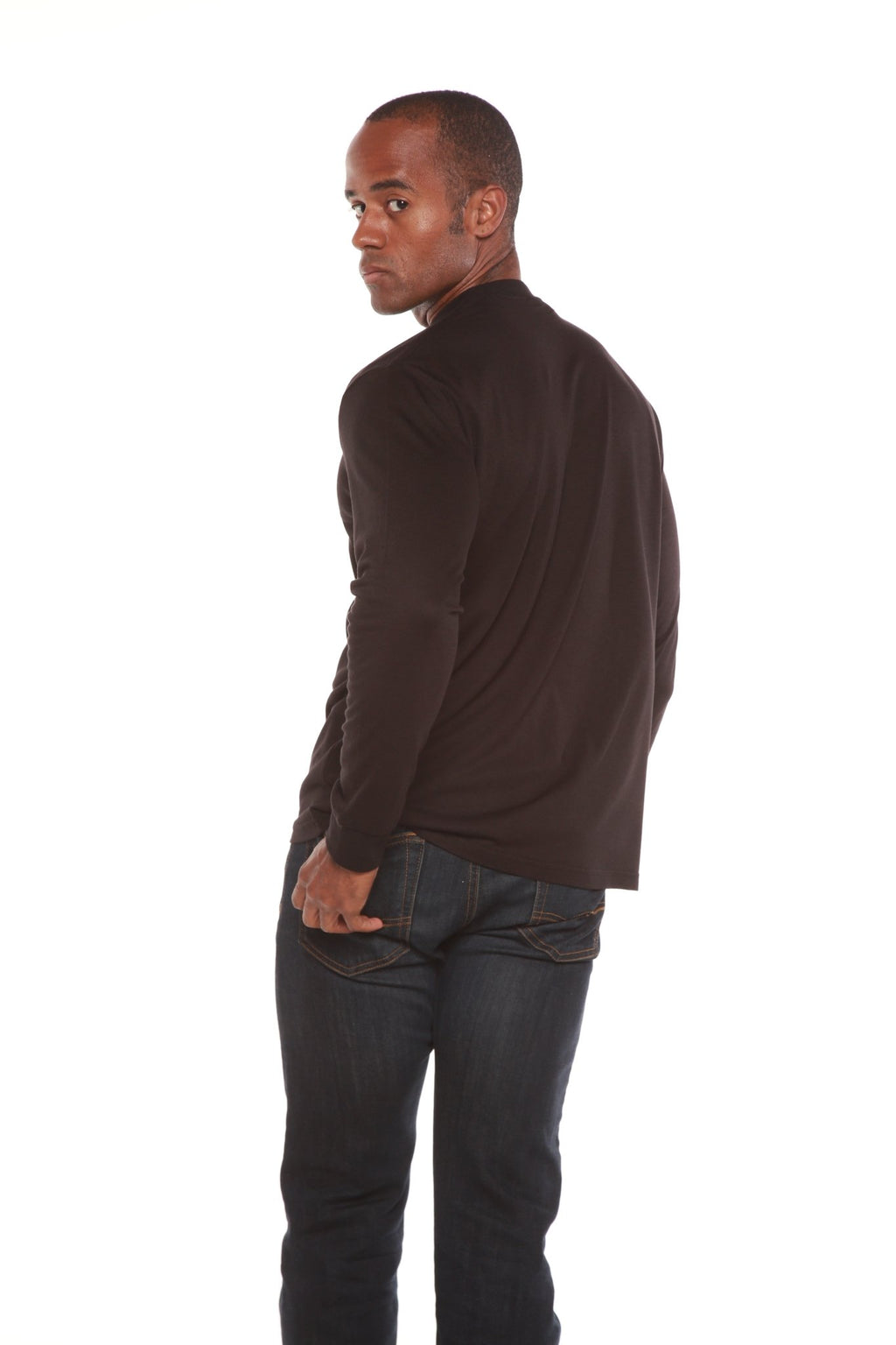 Men's Bamboo Viscose/Organic Cotton Long Sleeve T-Shirt - Che Cose Belle
