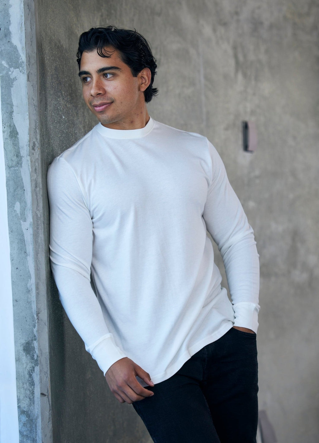 Men's Bamboo Viscose/Organic Cotton Long Sleeve T-Shirt - Che Cose Belle