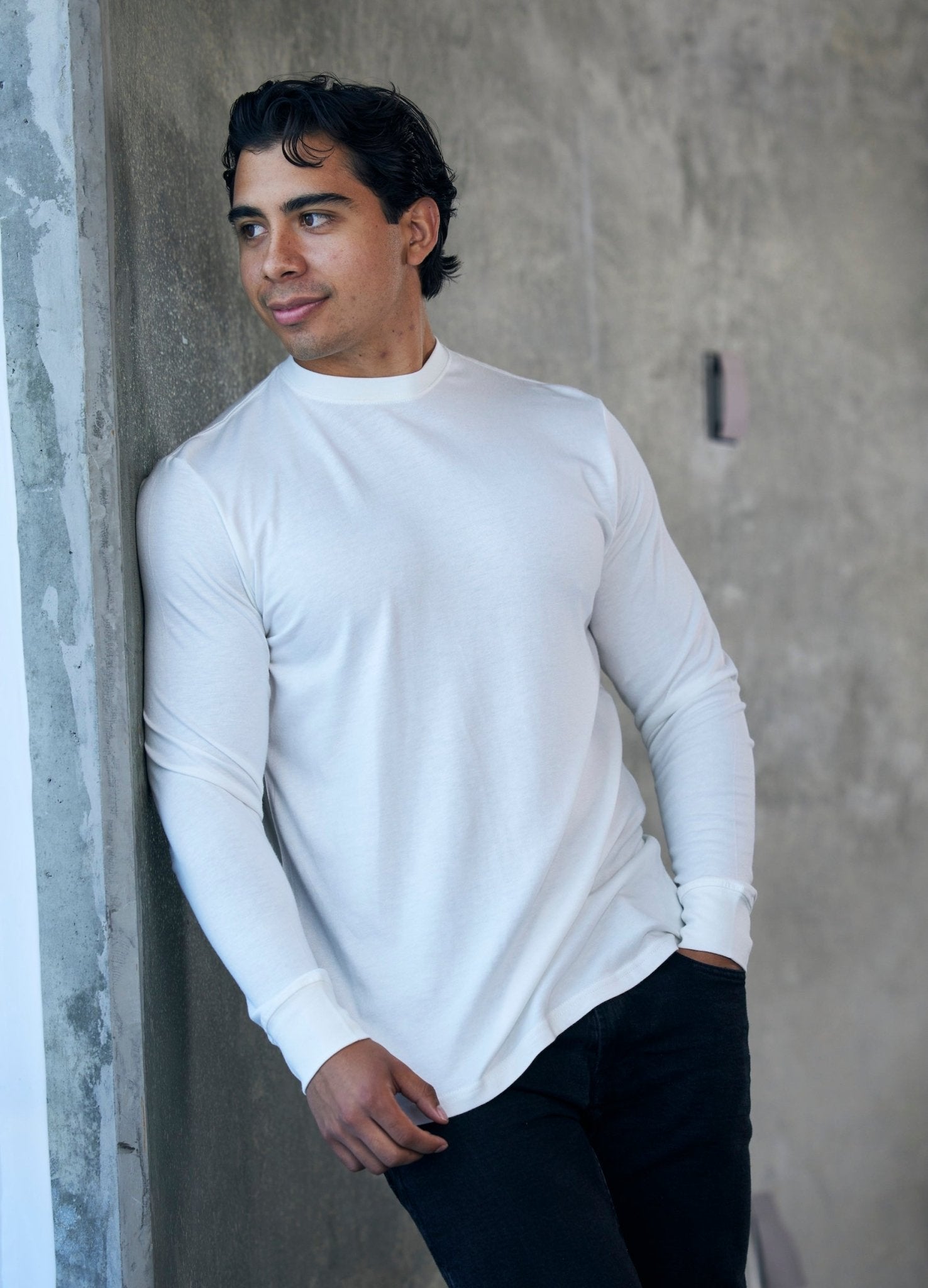 Men's Bamboo Viscose/Organic Cotton Long Sleeve T-Shirt - Che Cose Belle