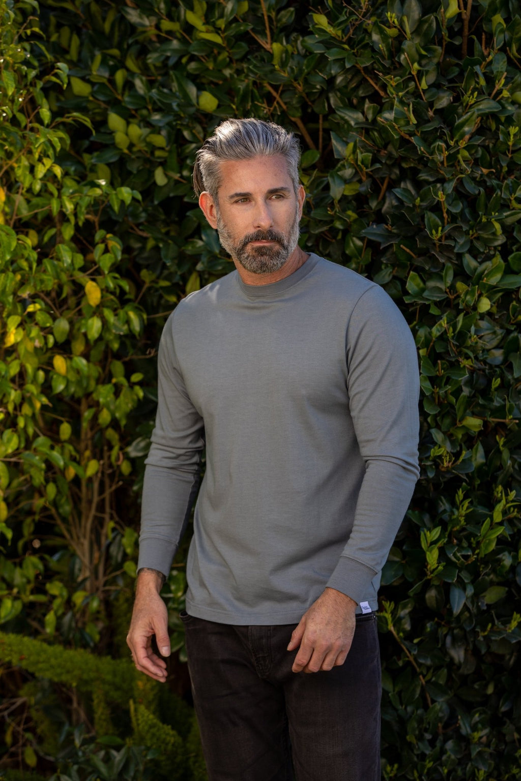 Men's Bamboo Viscose/Organic Cotton Long Sleeve T-Shirt - Che Cose Belle