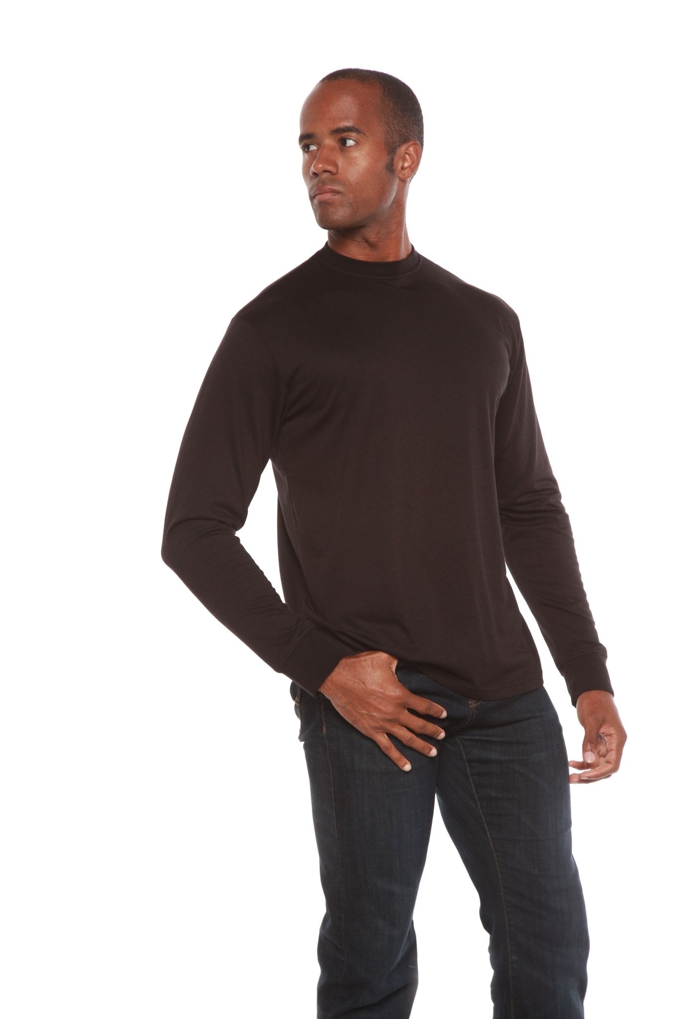 Men's Bamboo Viscose/Organic Cotton Long Sleeve T-Shirt - Che Cose Belle