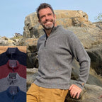 Men's Bucksport Half-Zip Alpaca Pullover - Che Cose Belle