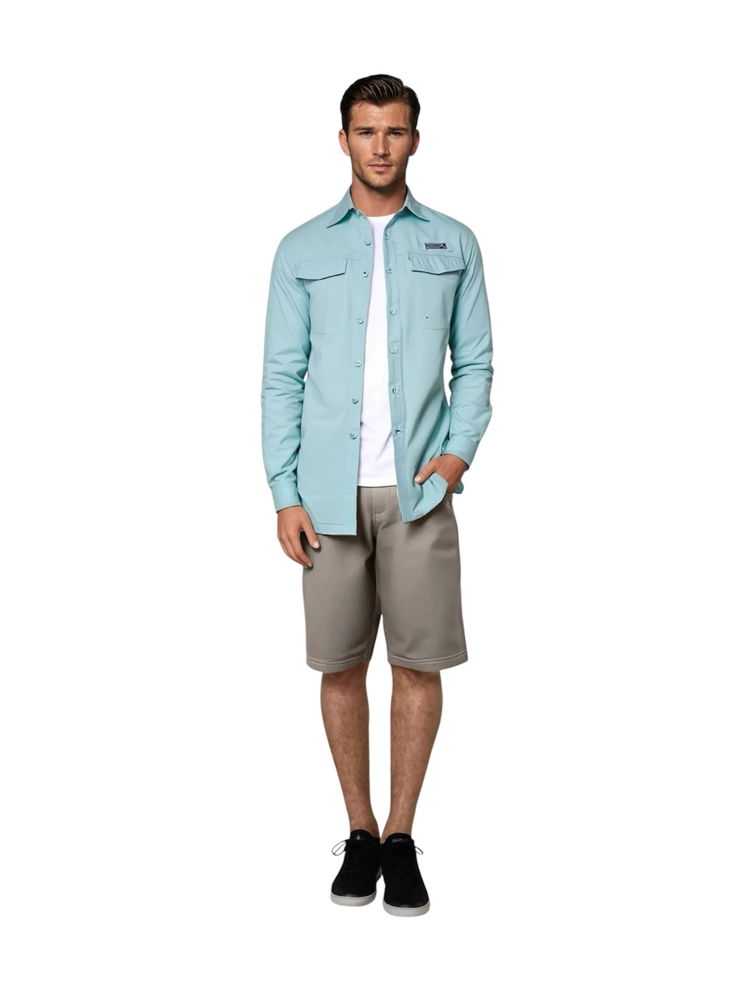 Men's Coastline L/S UV Vented Fishing Shirt - Che Cose Belle