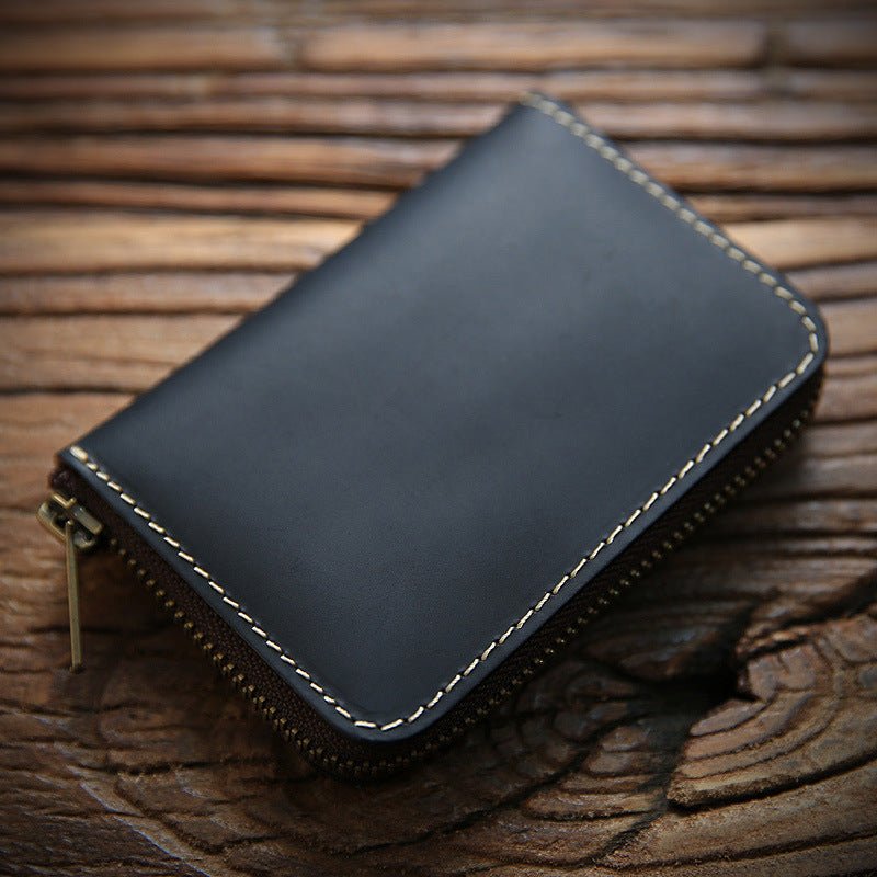 Men's Crazy Horse Leather First Layer Cowhide Purses - Che Cose Belle